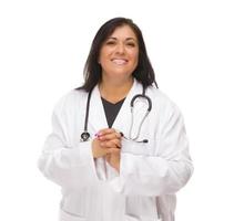 Attractive Female Hispanic Doctor or Nurse photo