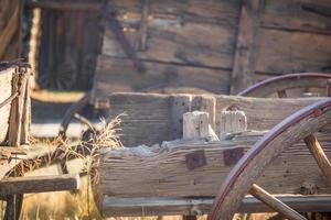 resumen de piezas de vagones de madera antiguos vintage. foto