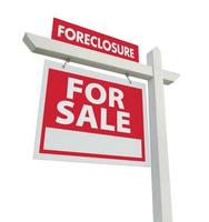 Foreclosure For Sale Real Estate Sign photo