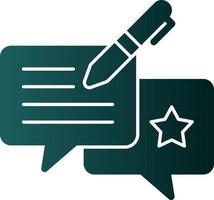 Feedback Vector Icon Design