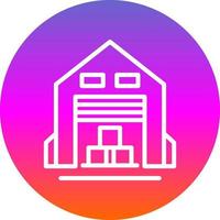 Warehouse Vector Icon Design