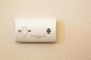 Carbon Monoxide Alarm Attached to Wall photo