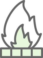 Bonfire Vector Icon Design