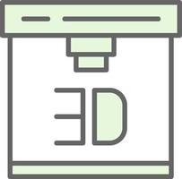 3d Printer Vector Icon Design