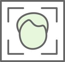Face Scanner Vector Icon Design