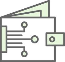 Digital Wallet Vector Icon Design