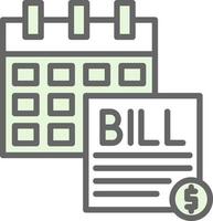 Bill Vector Icon Design