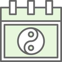 Chinese Calendar Vector Icon Design