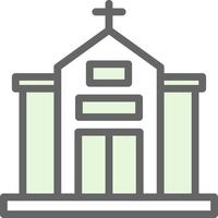 diseño de icono de vector de iglesia