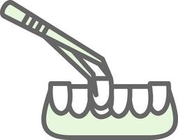 Tooth Extraction Vector Icon Design