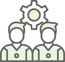 Team Management Vector Icon Design