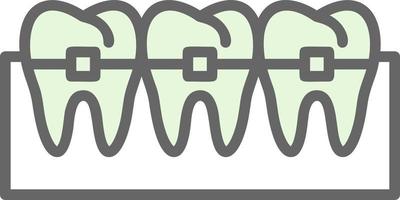 Braces Vector Icon Design