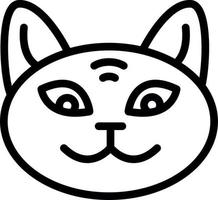 diseño de icono de vector de gato