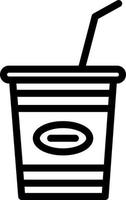 Milkshake Vector Icon Design