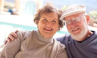 Happy Senior Adult Couple photo