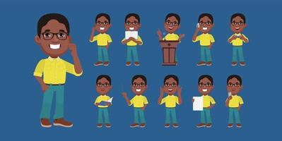 personas con diferentes poses. vector