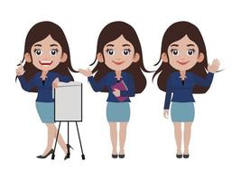 Person in different positions set vector
