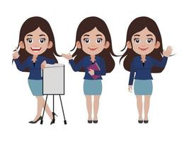 Person in different positions set vector