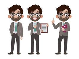 Person in different positions set vector