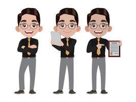 Person in different positions set vector