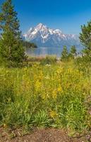 Grand Teton National Park Mountain Range in Wyoming, USA. photo