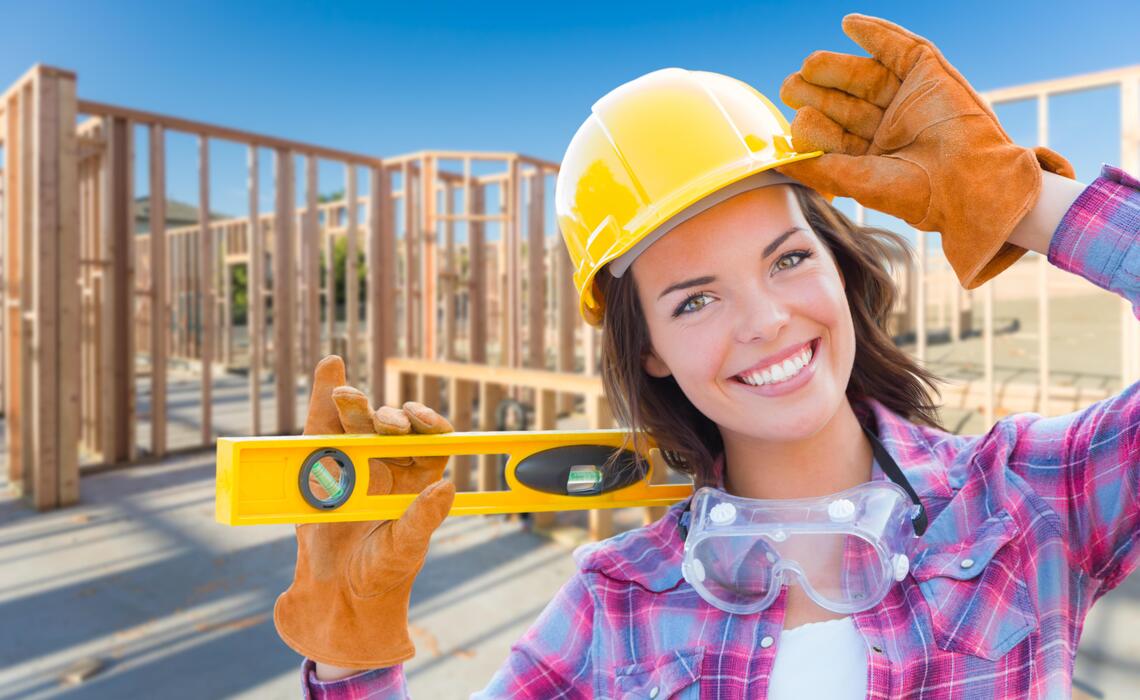 Female Hard Hat Stock Photos, Images and Backgrounds for Free Download