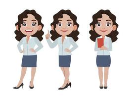 Person in different positions set vector