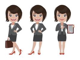 Person in different positions set vector