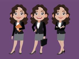 Person in different positions set vector