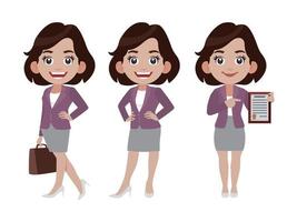 Person in different positions set vector