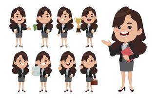 Person in different positions set vector