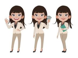 Person in different positions set vector