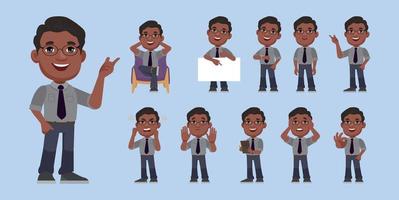 People with different poses. vector