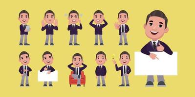 personas con diferentes poses. vector