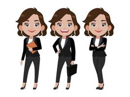 Person in different positions set vector