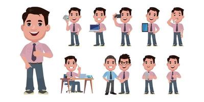 People with different poses. vector