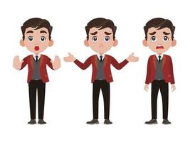 Person in different positions set vector