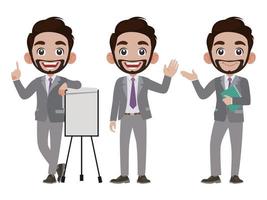 Person in different positions set vector