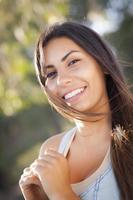 Beautiful Mixed Race Young Woman photo