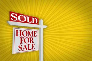 Sold Home for Sale Sign photo