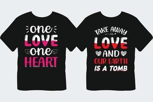 Happy Valentine's Day T-Shirt Design, vector template design Bundle