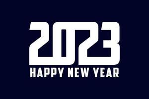 2023 New Year Stylish text design.2023 Number design template.Vector illustration vector