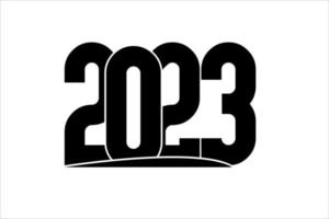 2023 number Isolated on white background. 2023 Vector logo text design template for new year.
