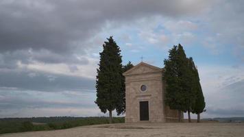 Cappella Madonna di Vitaleta Chapel in San Quirico d'Orcia, Val d'Orcia Tuscany video