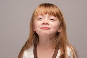 Portrait of an Adorable Red Haired Girl photo