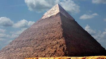 timelapse clouds quickly fly over the Pyramids video