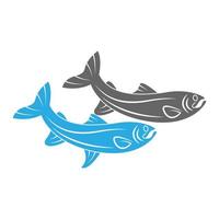 Ilustración de diseño de logotipo de pescado