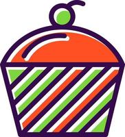 Cupcake Vector Icon Design