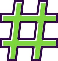 diseño de icono de vector de hashtag