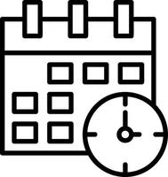 Time ANd Date Vector Icon Design